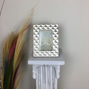 Gold Picture Frame with a Quilted Design
